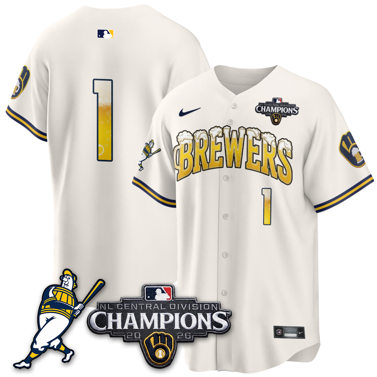 MIL 2026 NL Division Champs Vapor Jersey V2- Stitched