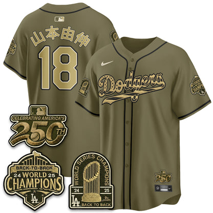 LAD New Era Olive 2026 Armed Forces Day Jersey -Stitched V2