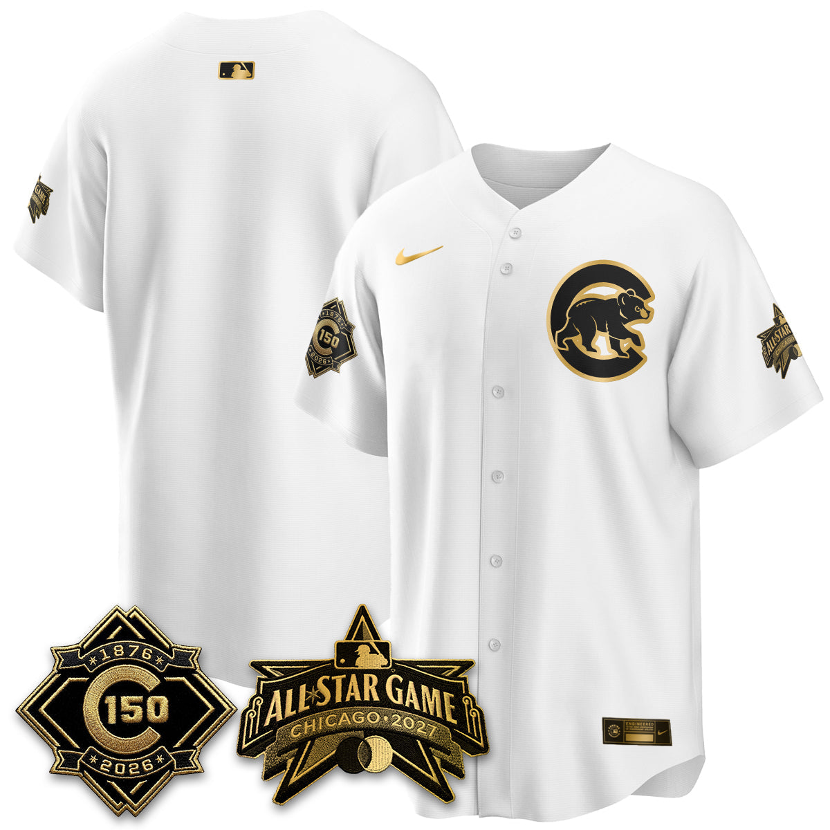 CHC 2027 All Star Game Gold Edition Vapor Jersey - Stitched