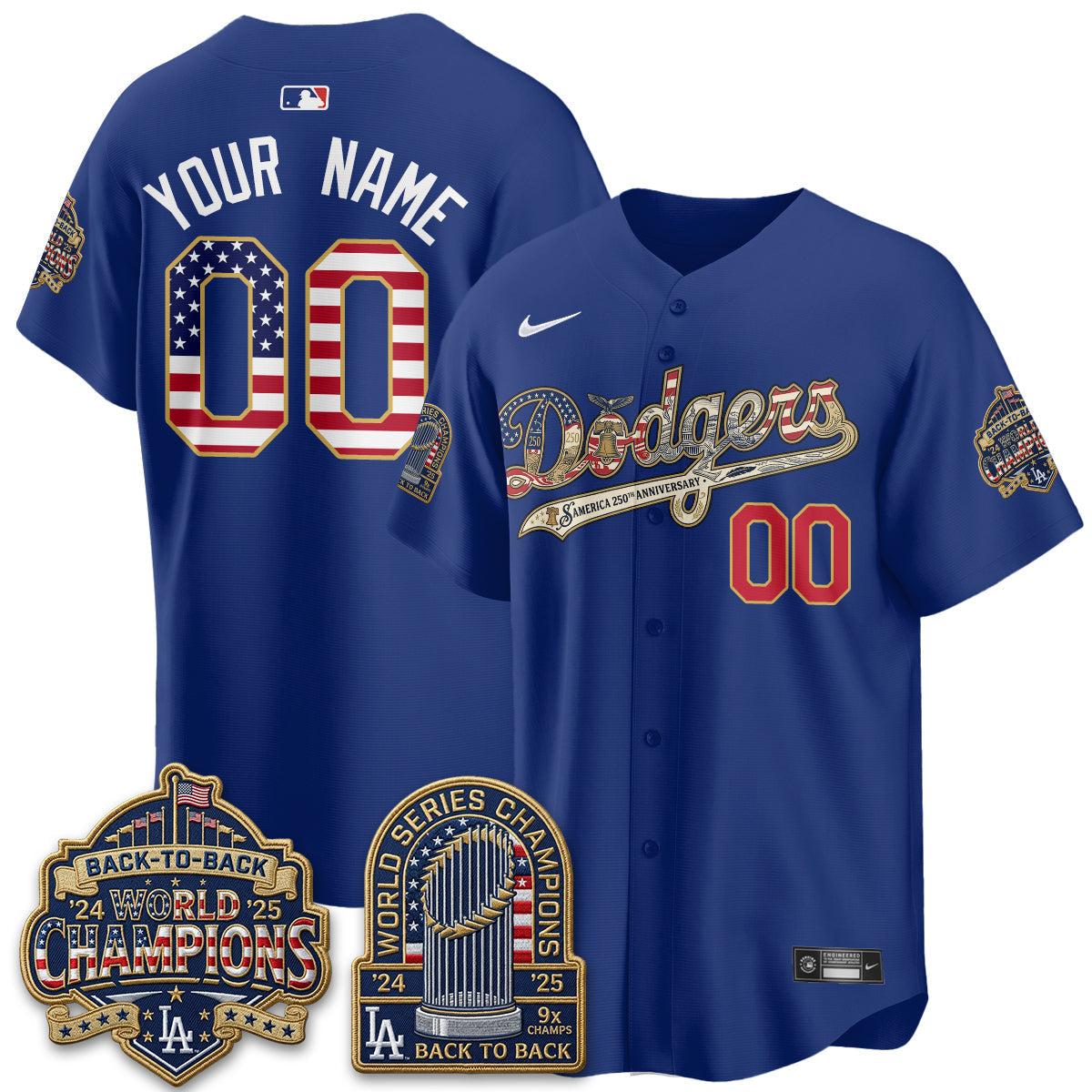 LAD America 250th Anniversary Limited Custom Jersey - Stitched