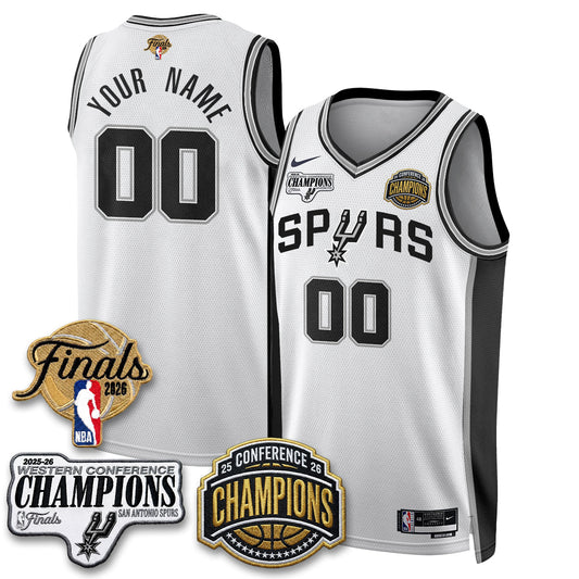SAS 2026 NBA Western Conference Champions Vapor Custom Jersey - Stitched