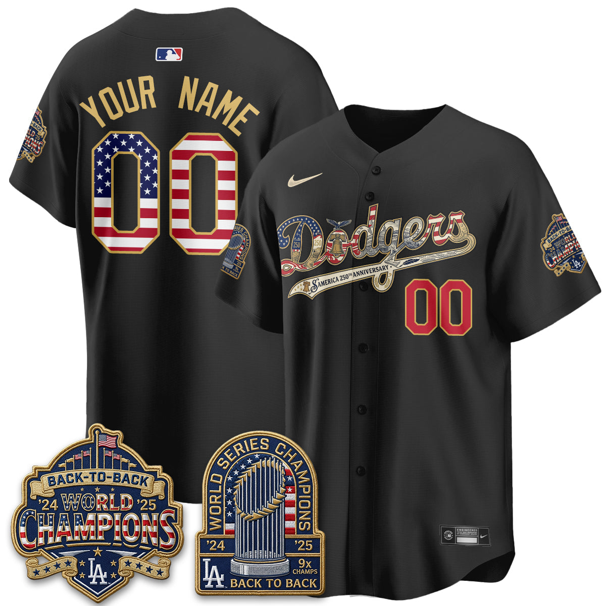 LAD America 250th Anniversary Limited Custom Jersey - Stitched