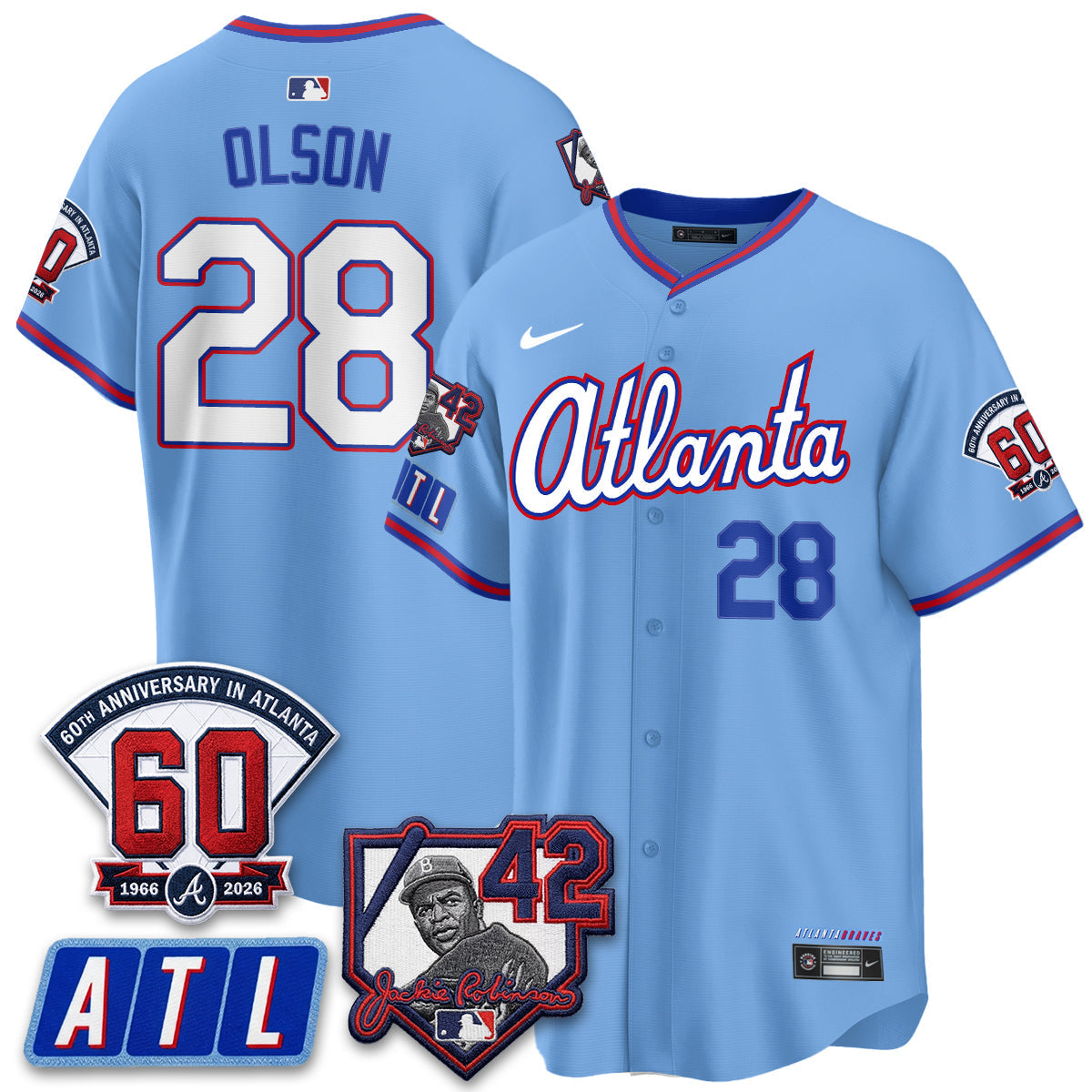 ATL 2026 Jackie Robinson Day Vapor Limited Jersey - Stitched