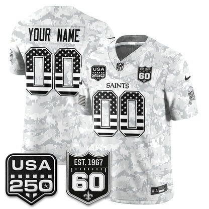 NO 2026 Salute to Service Vapor Custom Jersey - Stitched