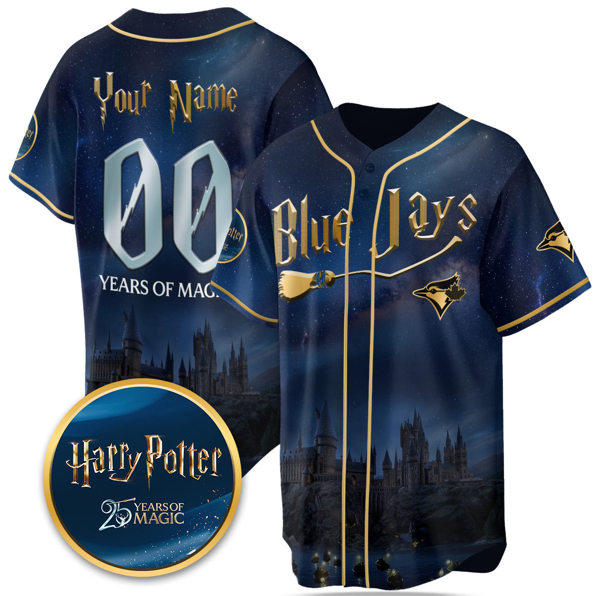 Baseball Team x HP 25 Years of Magic Limited Edition Custom Jersey - Printed