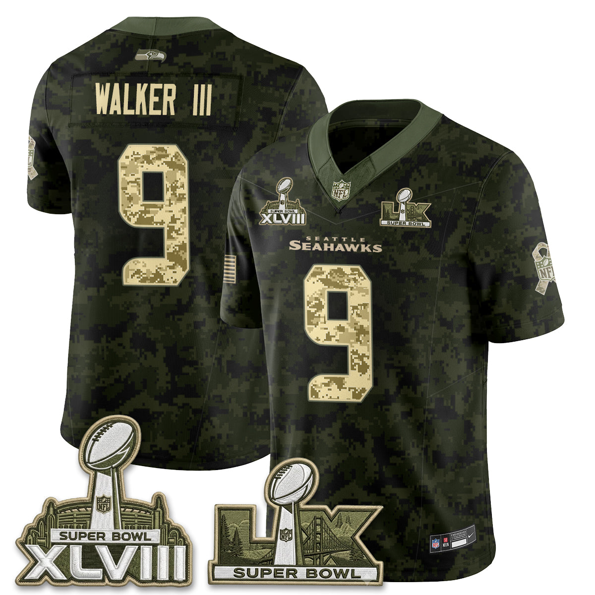 SEA 2026 Salute to Service Edition Vapor Jersey V2- Stitched