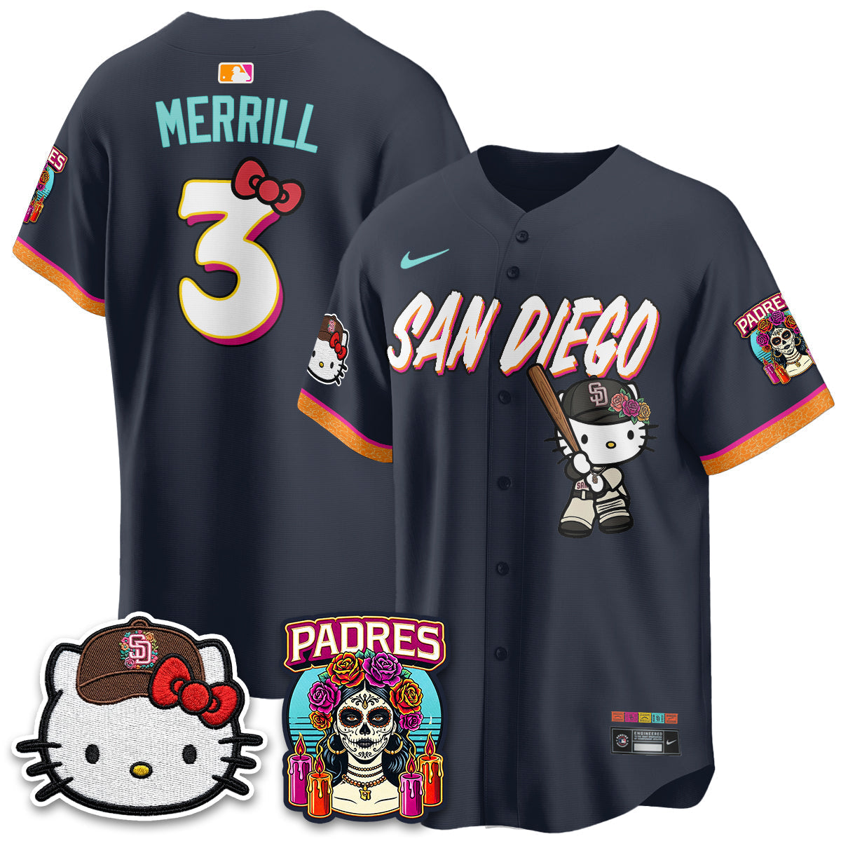 SD 2026 City Connect x Meow KT Vapor Limited Jersey - Stitched
