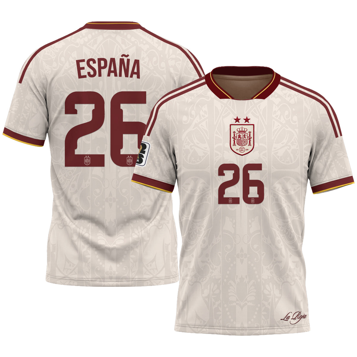 Spain 2026 Soccer Champions Vapor Jersey V2- Printed