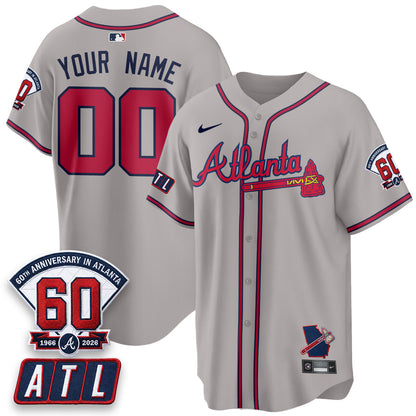 ATL 2026 60th Anniversary Vapor Limited Custom Jersey - Stitched