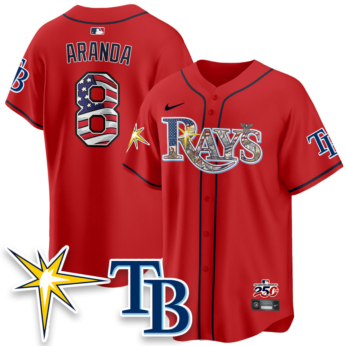 TB Independence Day USA 2026 Vapor Limited Jersey - Stitched