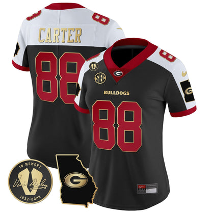 Women's Georgia Bulldogs 2023 Vapor Jersey V3 - Georgia Map - All Stitched