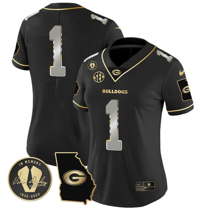 Women's Georgia Bulldogs 2023 Vapor Jersey V3 - Georgia Map - All Stitched