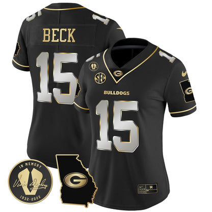 Women's Georgia Bulldogs 2023 Vapor Jersey V3 - Georgia Map - All Stitched