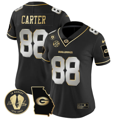 Women's Georgia Bulldogs 2023 Vapor Jersey V3 - Georgia Map - All Stitched