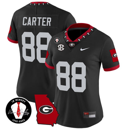 Women's Georgia Bulldogs 2023 Vapor Jersey V3 - Georgia Map - All Stitched