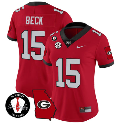 Women's Georgia Bulldogs 2023 Vapor Jersey V3 - Georgia Map - All Stitched