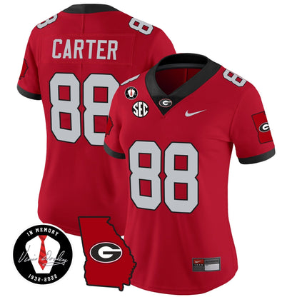 Women's Georgia Bulldogs 2023 Vapor Jersey V3 - Georgia Map - All Stitched