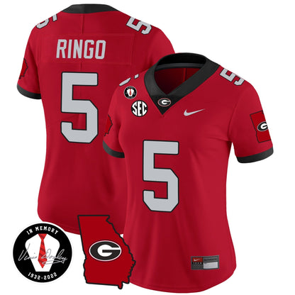Women's Georgia Bulldogs 2023 Vapor Jersey V3 - Georgia Map - All Stitched