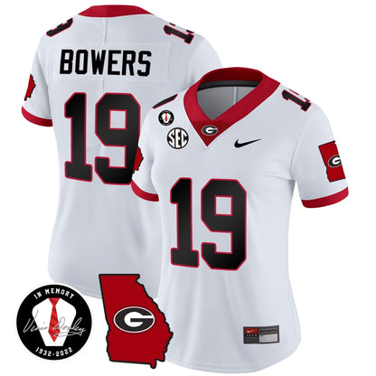 Women's Georgia Bulldogs 2023 Vapor Jersey V3 - Georgia Map - All Stitched