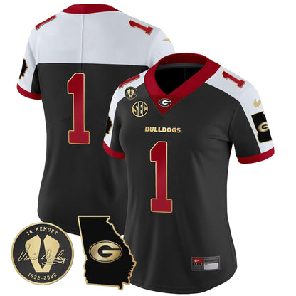 Women's Georgia Bulldogs 2023 Vapor Jersey V3 - Georgia Map - All Stitched