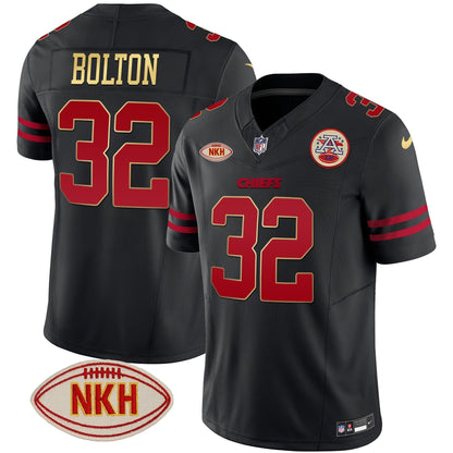 Men's Chiefs NKH Patch 2023 Vapor Limited Jersey - All Stitched
