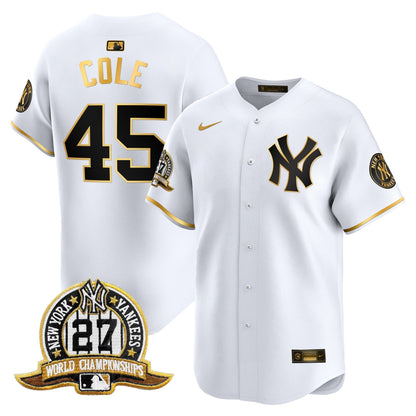 Men's New York Yankees 27 Time Champions Patch Vapor Premier Limited Jersey - All Stitched