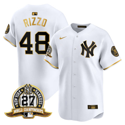 Men's New York Yankees 27 Time Champions Patch Vapor Premier Limited Jersey - All Stitched