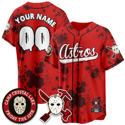 Custom HOU "Friday the 13th" Jersey - Stitched
