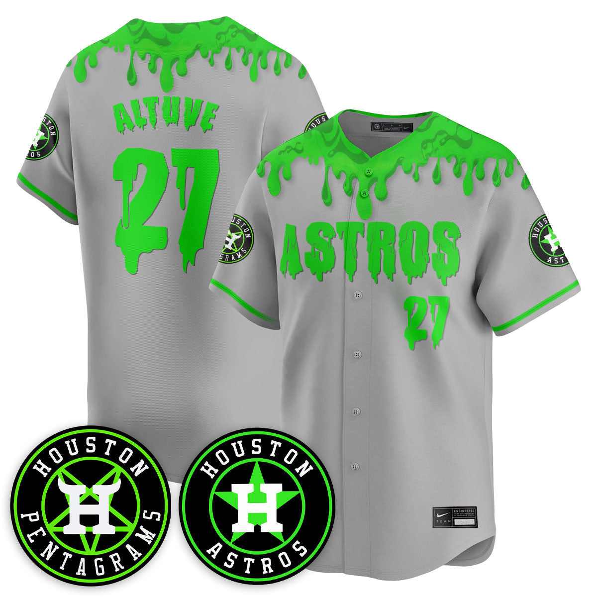 HOU "Slime Night Special" Jersey - Stitched