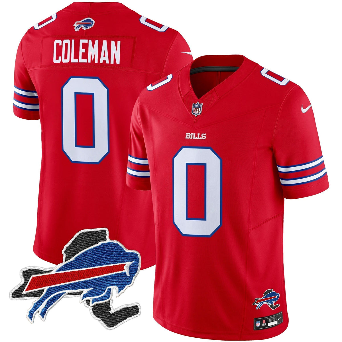 Men's Bills New York Patch Vapor Limited Jersey - All Stitched