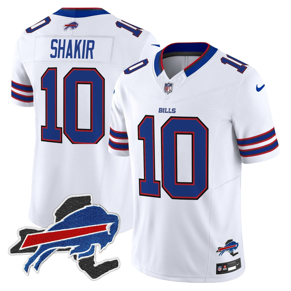 Men's Bills New York Patch Vapor Limited Jersey - All Stitched