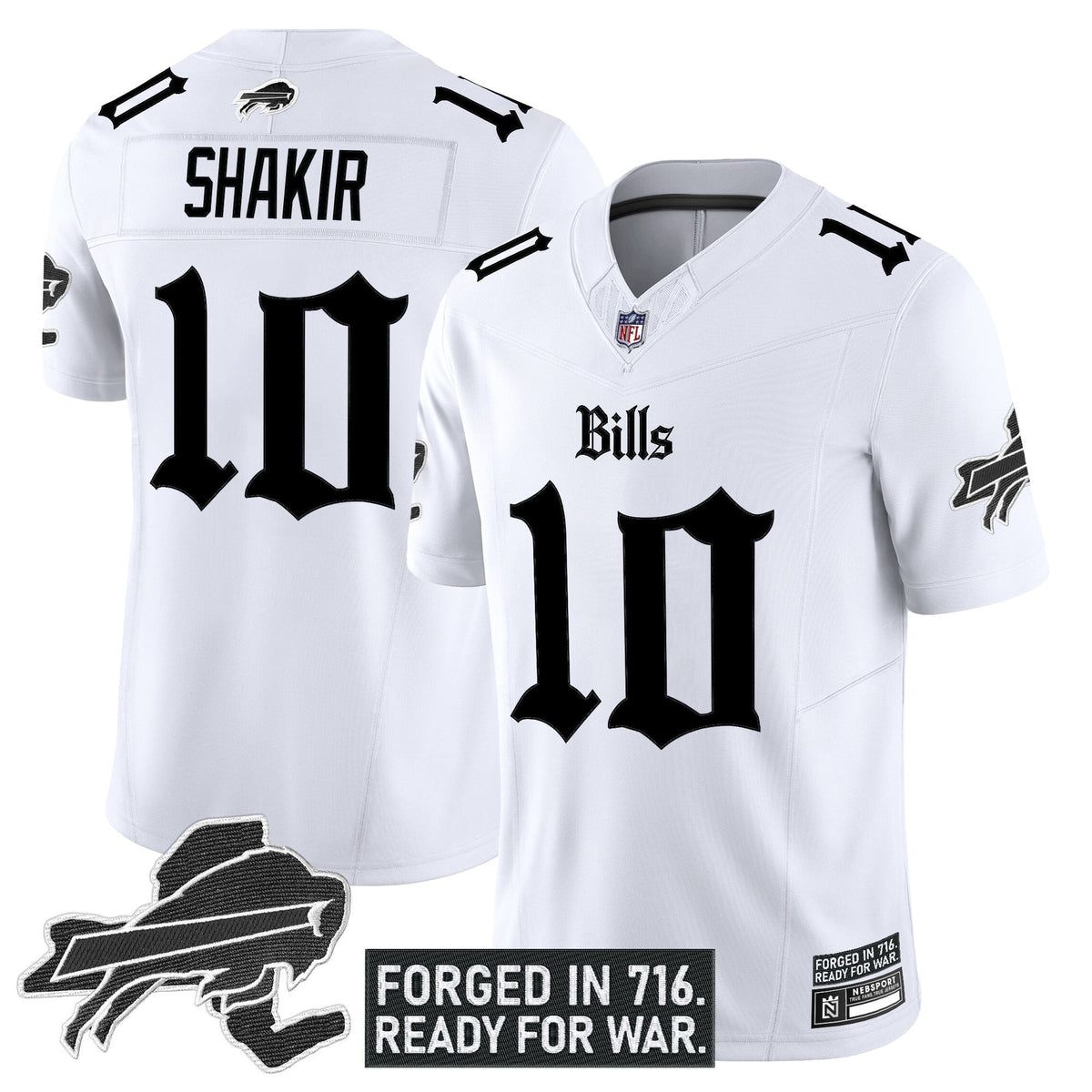 Men's Buffalo Bills 'Gothic Cold Front Edition' Vapor Limited Jersey - All Stitched