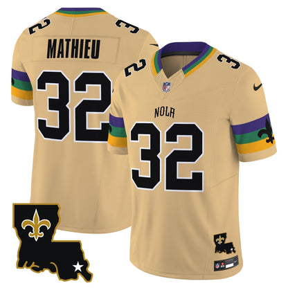 Men's Saints 2025 New Orleans City Vapor Limited Jersey - All Stitched