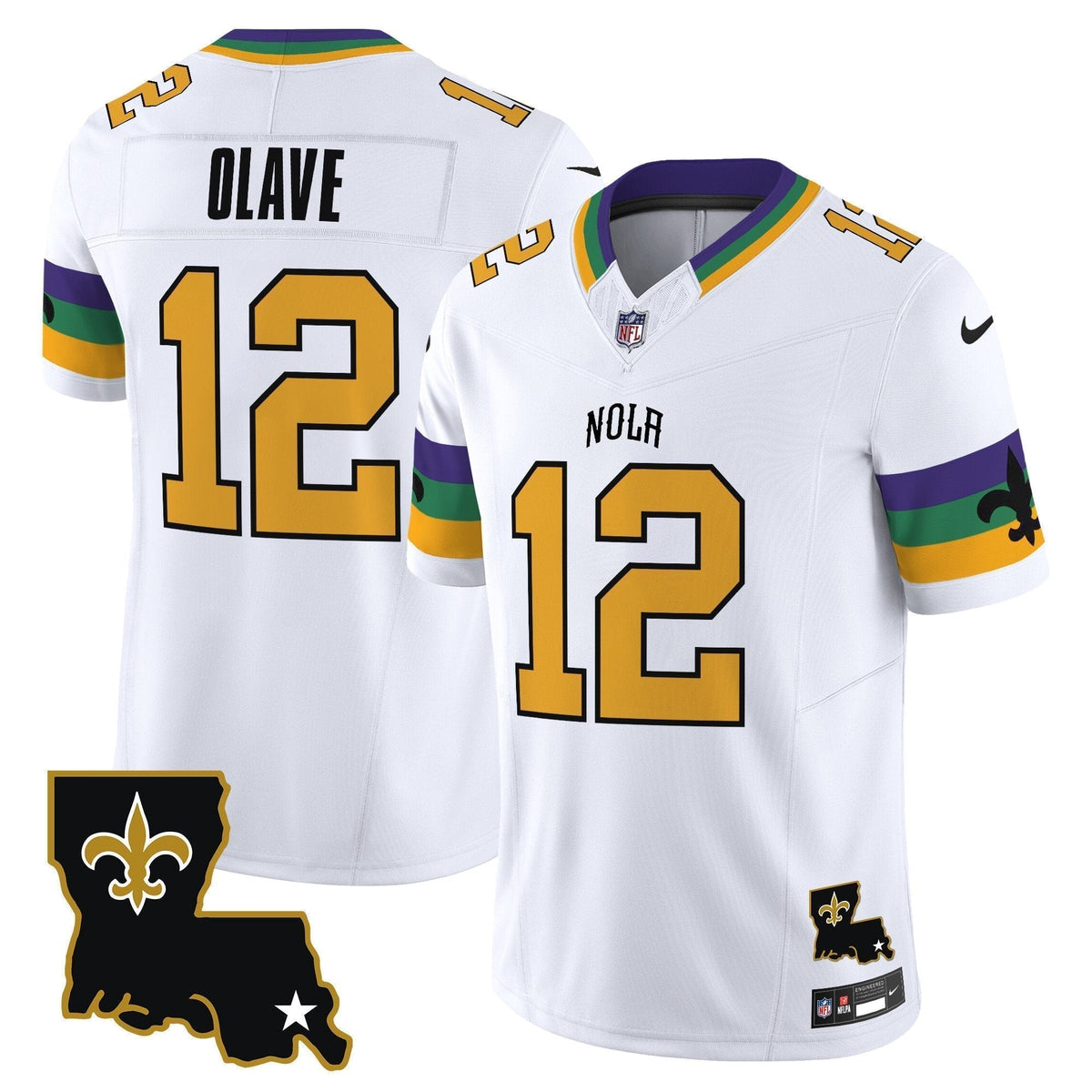 Men's Saints 2025 New Orleans City Vapor Limited Jersey - All Stitched