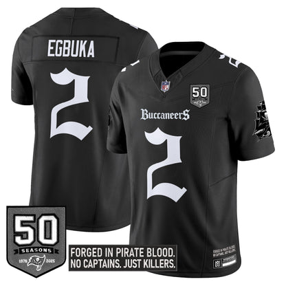 Men's Tampa Bay Buccaneers 'Gothic Pirate Shadows Edition' Limited Jersey - All Stitched