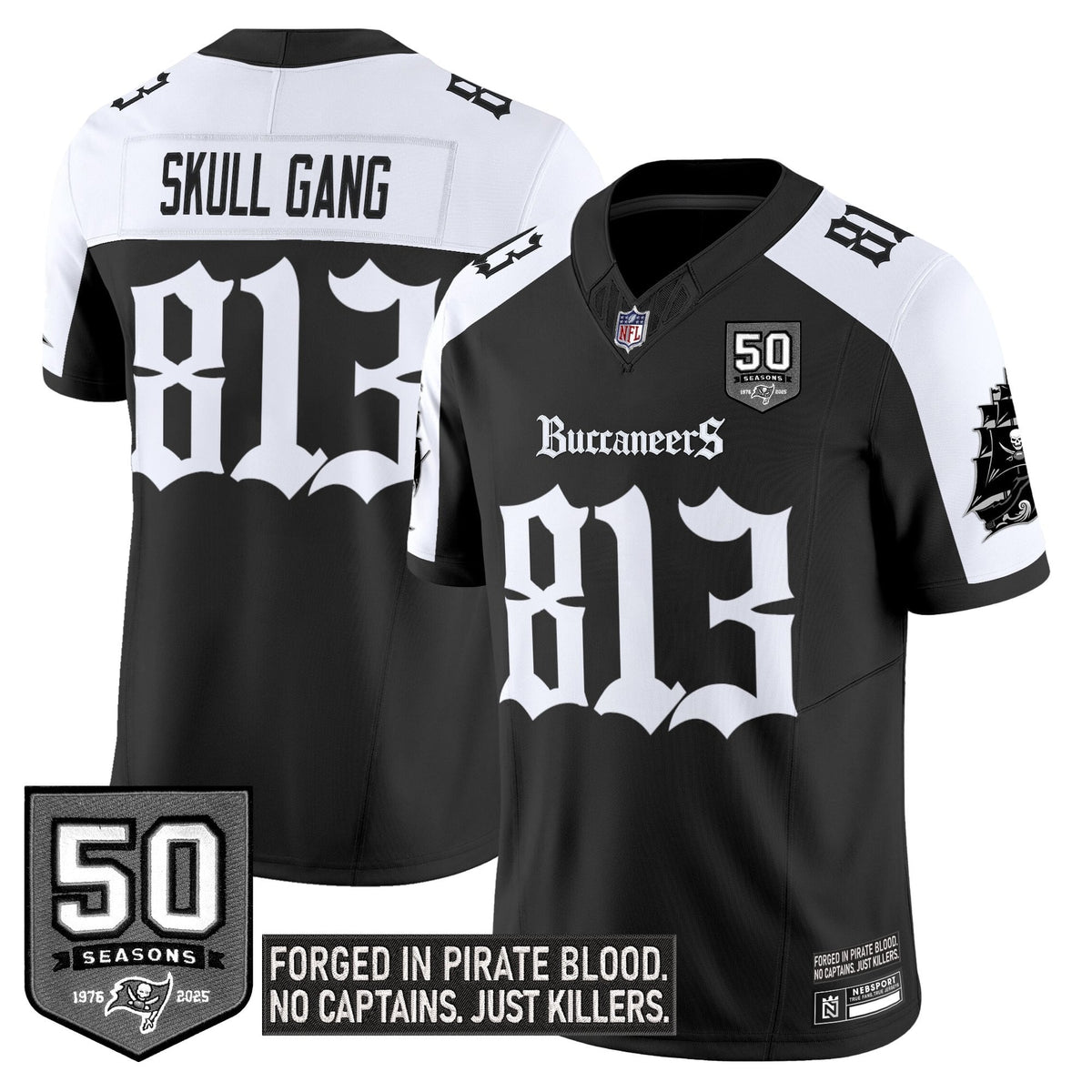Men's Tampa Bay Buccaneers 'Gothic Pirate Shadows Edition' Limited Jersey - All Stitched