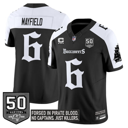 Men's Tampa Bay Buccaneers 'Gothic Pirate Shadows Edition' Limited Jersey - All Stitched