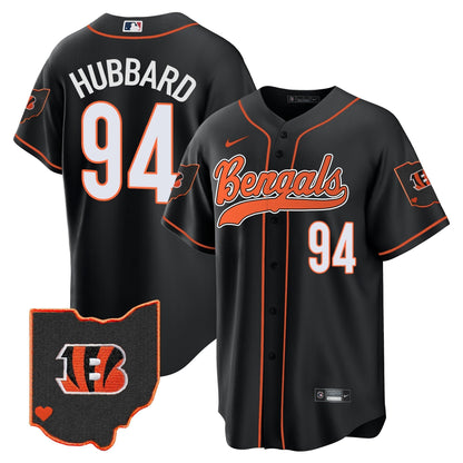 Men's Bengals Ohio Patch Baseball Jersey - All Stitched