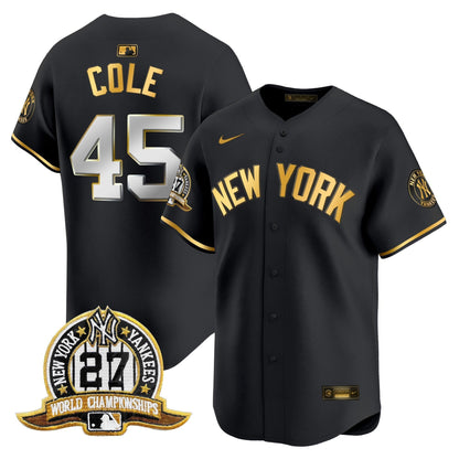 Men's New York Yankees 27 Time Champions Patch Vapor Premier Limited Jersey V2 - All Stitched