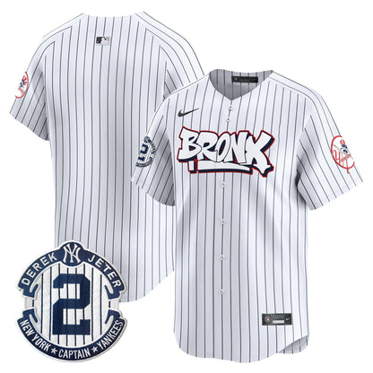 Men's New York Yankees The Bronx Graffiti Vapor Premier Limited Jersey V4 - All Stitched