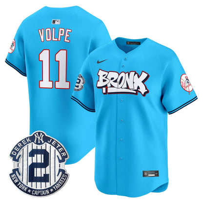 Men's New York Yankees The Bronx Graffiti Vapor Premier Limited Jersey V4 - All Stitched