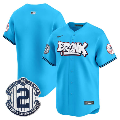 Men's New York Yankees The Bronx Graffiti Vapor Premier Limited Jersey V4 - All Stitched