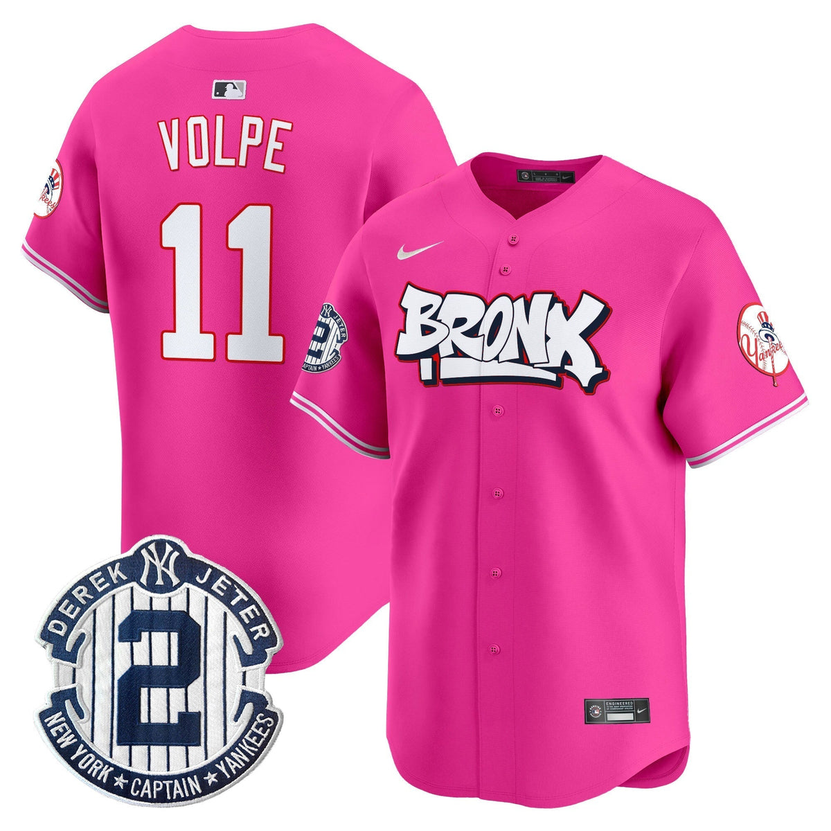 Men's New York Yankees The Bronx Graffiti Vapor Premier Limited Jersey V4 - All Stitched