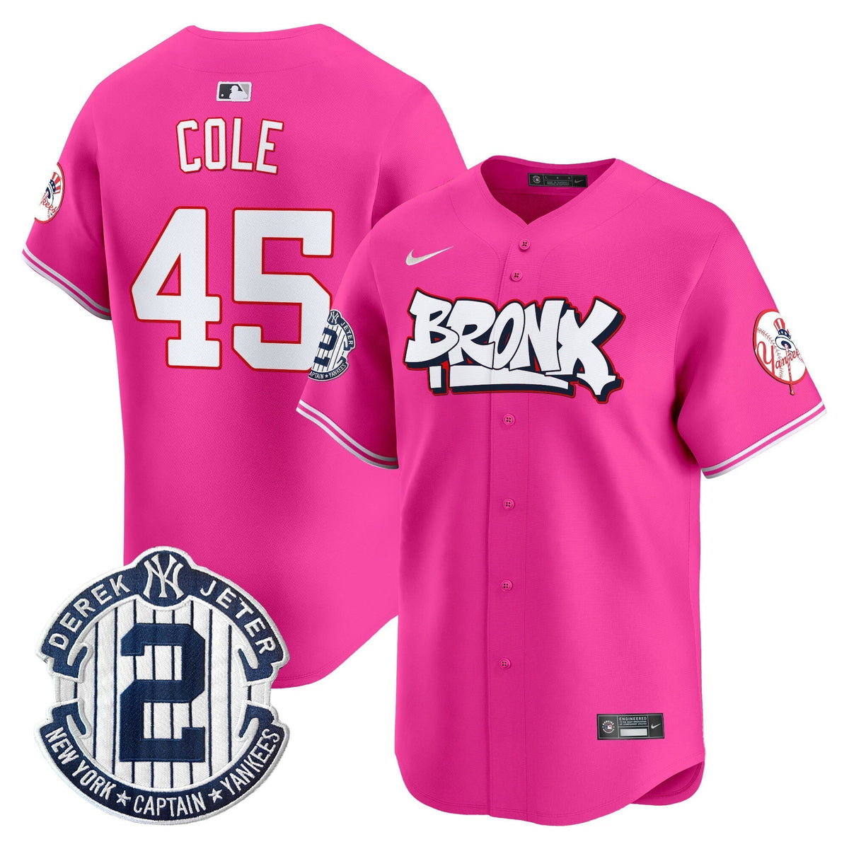 Men's New York Yankees The Bronx Graffiti Vapor Premier Limited Jersey V4 - All Stitched