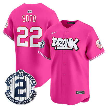 Men's New York Yankees The Bronx Graffiti Vapor Premier Limited Jersey V4 - All Stitched
