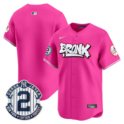 Men's New York Yankees The Bronx Graffiti Vapor Premier Limited Jersey V4 - All Stitched