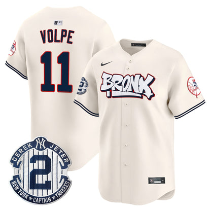 Men's New York Yankees The Bronx Graffiti Vapor Premier Limited Jersey V4 - All Stitched