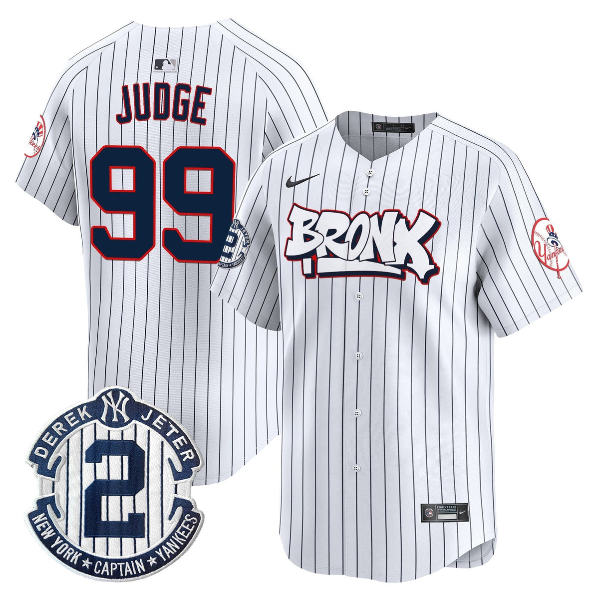 Men's New York Yankees The Bronx Graffiti Vapor Premier Limited Jersey V4 - All Stitched