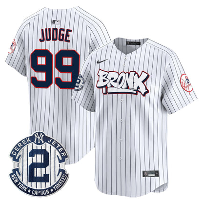Men's New York Yankees The Bronx Graffiti Vapor Premier Limited Jersey V4 - All Stitched