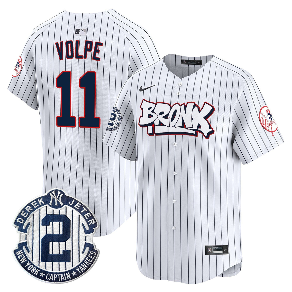 Men's New York Yankees The Bronx Graffiti Vapor Premier Limited Jersey V4 - All Stitched